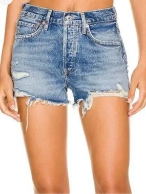 AGOLDE Parker Distressed Denim Cutoff Shorts